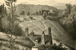 Amesbury, Pohled na tábor Vespasiánů, 1898. od Unbekannt