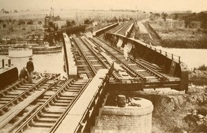Elektricky ovládaný houpací most v Beccles, poblíž Yarmouth London a North Eastern Railway od Unbekannt