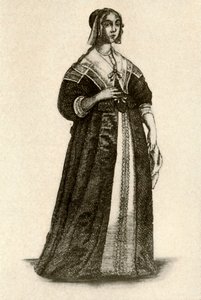 Anglická dáma v domácích šatech, 1640, 1937. od Unbekannt