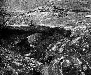 Most Inků, Peru, 1895 od Unbekannt