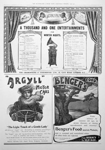 Reklamní stránka v Illustrated London News, Vánoce, 1905 od Unbekannt