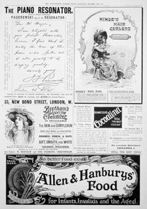 Reklamní stránka v Illustrated London News, vánoční číslo, 1896 od Unbekannt