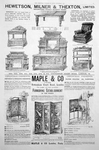 Reklamní stránka v Ladys Pictorial magazine of Christmas 1891 od Unbekannt