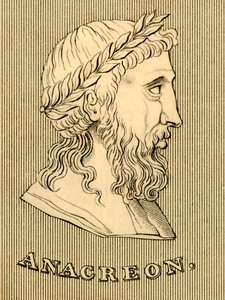 Anacreon, c582-485 př.nl, 1830. od Unbekannt