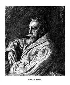 Anatole France, francouzský autor, konec 19. století od Unbekannt