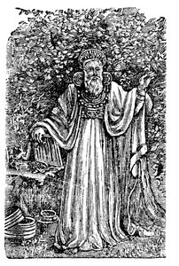 Starověký britský arci-druid nosící náprsní desku soudu, c1900 od Unbekannt