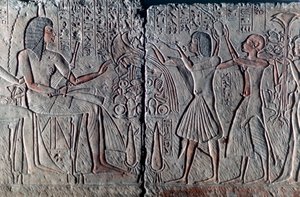 Starověký egyptský reliéf, c1300 př.nl od Unbekannt