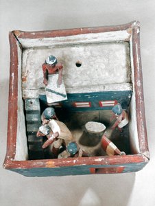 Starověký egyptský model hrobky, 22.-19. století před naším letopočtem od Unbekannt