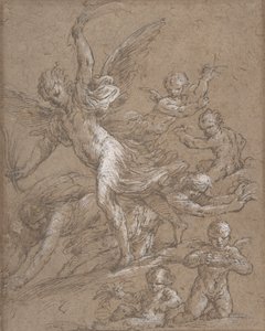 Andělé a Putti, 17. století. od Unbekannt
