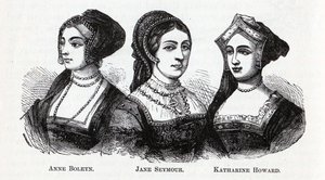 Anne Boleynové. Jane Seymour. Katharine Howard, 1882 od Unbekannt