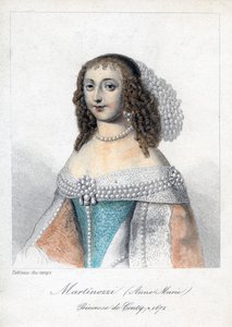 Anne Marie Martinozzi, francouzská aristokratka italského původu ze 17. století od Unbekannt