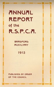 Výroční zpráva R.S.P.C.A., 1916 od Unbekannt