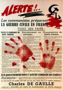 Antikomunistický progaullistický plakát, 1949 od Unbekannt