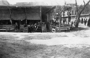Arabská kavárna, Bagdád, Mezopotámie, WWI, 1918 od Unbekannt