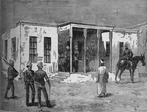 Vězení Arabis v kasárnách Abbassieh, c1882 od Unbekannt