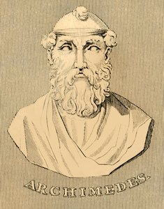 Archimedes, c287-212 př.nl, 1830. od Unbekannt