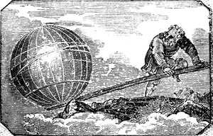 Archimedes c287-212 př.nl, starověký řecký matematik a vynálezce, 1824 od Unbekannt