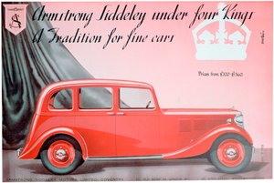Reklama Armstrong Siddeley Motors, 1937 od Unbekannt