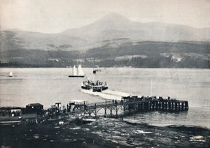Arran - Brodick Pier and Goatfell, 1895 od Unbekannt