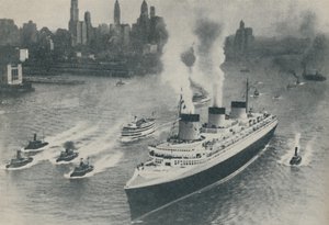 Příjezd Normandie do New Yorku, 1936 od Unbekannt