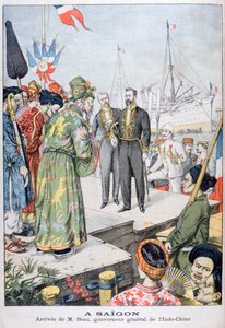 Příjezd Paula Beaua, generálního guvernéra Indočíny, do Saigonu, 1902 od Unbekannt