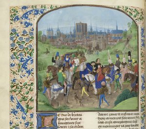 Příjezd vévody Ludvíka II. z Anjou do Paříže, cca 1470-1475. od Unbekannt