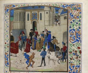 Příchod Isabeau de Bavaria do Paříže, cca 1470-1475. od Unbekannt