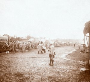Příjezd do Revigny, severní Francie, c1914-c1918 od Unbekannt