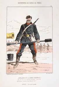 Dělostřelectvo Národní gardy, obléhání Paříže, 1870-1871 od Unbekannt