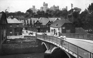 Hrad a most Arundel, Arundel, Západní Sussex, 1900-1920 od Unbekannt