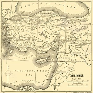 Malá Asie – mapa, 1890. od Unbekannt