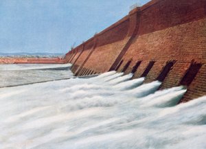 Asuánská přehrada, Egypt, 20. století od Unbekannt