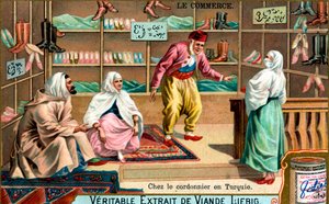 U obuvníka v Turecku, 1900 od Unbekannt