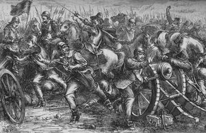 Útok na Leitha, c1560, c1880 od Unbekannt