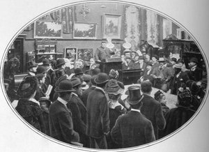 Probíhá aukce u dražitelů Phillips, Londýn, c1901 1901 od Unbekannt