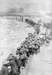 Australští vojáci den před bitvou u Messines, Belgie, 6. června 1917 od Unbekannt