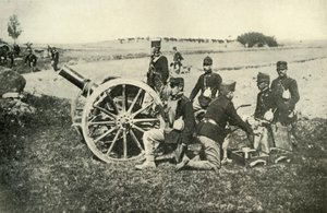 Rakouské dělostřelectvo v poli, 1919. od Unbekannt