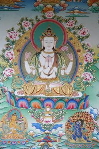 Avalokiteshwara, Buddha Aa Compassion, Kathamandu, Nepál od Unbekannt