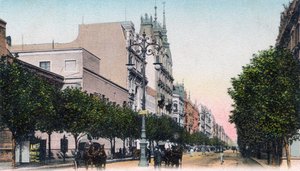Avenida de Mayo, Buenos Aires, Argentina, počátek 20. století od Unbekannt