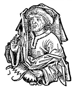 Averroes Ibn Rushd 1126-1198, významný středověký islámský filozof, 1493 od Unbekannt