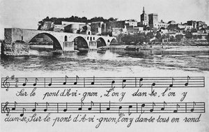 Avignon. - Most St-Benezet, c1925 od Unbekannt
