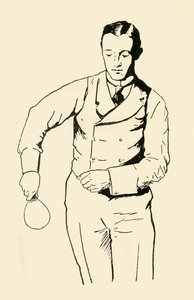 Back-Hand Service z pravé strany, 1902. od Unbekannt