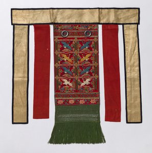 Zadní zástěra pro královské slavnostní roucho, konec 19. století-začátek 20. století. od Unbekannt