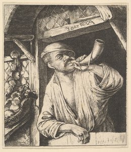 Baker Blowing Horn, 1610-85. od Unbekannt
