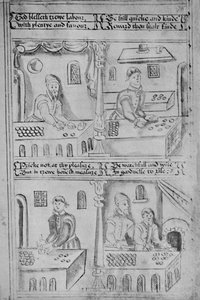 Pekaři v práci MS. Přidat. 34, 605, 1903 od Unbekannt