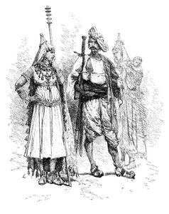 Banjari muži a ženy, Orissa, Indie, 1895 od Unbekannt