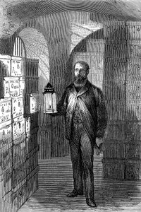 Obchod s bankovkami v trezorech Bank of England, c1870 od Unbekannt