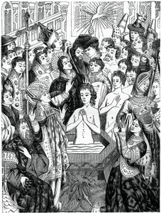 Křest krále Clovise, Rheims, 1870 od Unbekannt