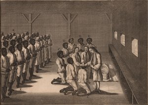 Křest černých otroků, 1757. od Unbekannt
