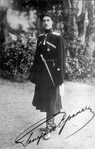 Baron Pyotr Nikolajevič Wrangel, bílý generál ruské občanské války, 1919. od Unbekannt